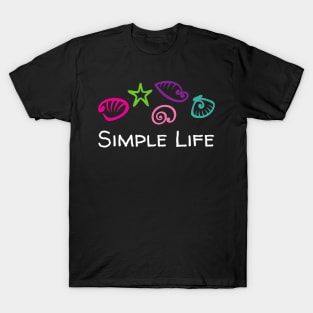 Simple Life - Seashells T-Shirt